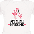thumbnail image 4 of Inktastic My Mimi Loves Me Flamingo Gift Girls Long Sleeve Baby Bodysuit, 4 of 5