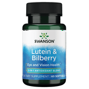 Swanson Standardized Lutein and Bilberry 60 Softgels