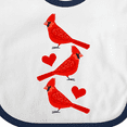 thumbnail image 4 of Inktastic Cardinal Cute Bird Watching Boys or Girls Baby Bib, 4 of 4