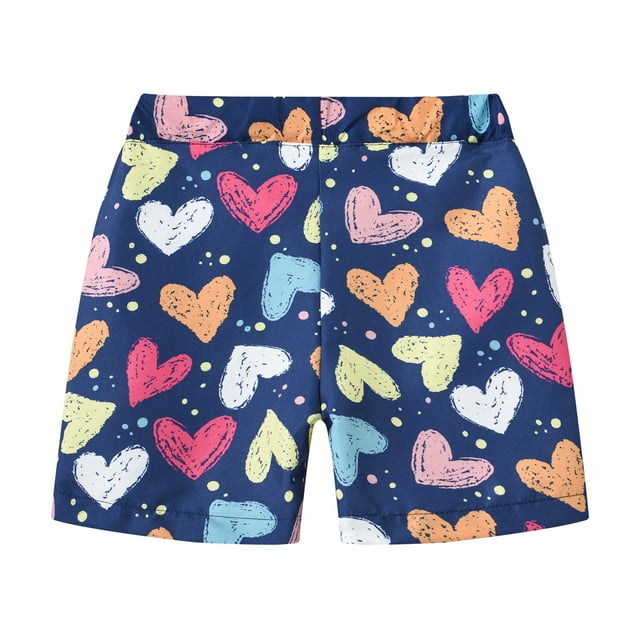 RIJOPUTY Shorts Athlétiques pour Garçons Shorts de Basketball Blancs Garçons Shorts Rouges Shorts Roses Vêtements Grande Taille Vêtements d'Été pour Bébé Vêtements pour Enfants en Liquidation, Bleu Foncé 18-24 Mois