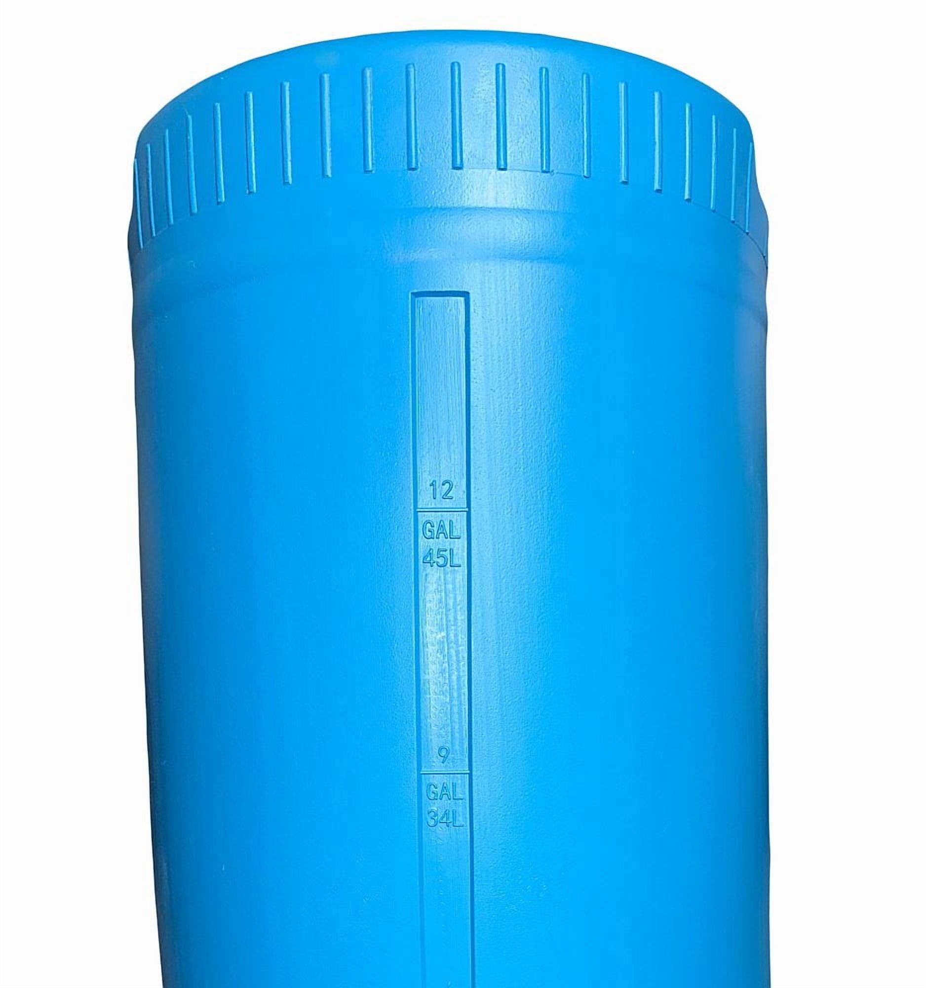 15 Gallon Plastic Blue Barrel 2x2 Inch Bung Caps