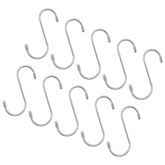 Stainless Steel Hook 10 Pcs Multipurpose Wardrobe Hat Hooks Hangers Wall for Hats Ganchos Para Colgar