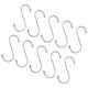 thumbnail image 5 of 10 ganchos en forma de S de acero inoxidable para colgar ropa, organizadores de armario y cocina, tamaño M, 5 of 6