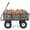 Green, variant on 800LBS Heavy Duty Steel Garden Cart, Garden Wagon Cart on Wheels, Metal Yard Utility Wagon with Removable Mesh Sides, 10" All Terrain Tires, 180° Rotating Handle for Lawn, Garden, Farm