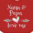 thumbnail image 4 of Inktastic Nana and Papa Love Me Heart Grandchild Boys or Girls Baby Bib, 4 of 4