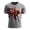 Grey, variant on Mens UK Flag Print Short Sleeve T Shirt Casual Summer Top,White,SIZE:XXL
