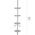 thumbnail image 5 of Bath Bliss 4 Tier Corner Shower Organizer Caddy in Grey, 5 of 6
