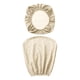 thumbnail image 4 of Funda para silla giratoria de 2 piezas, elástica, resistente al aceite, protectora para muebles Beige, 4 of 9