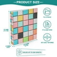 thumbnail image 3 of FORMRS 3 Ring Binder 1.5 inch with Pockets Set of 2 Clip Board 200 Sheets Capacity, Colorful Checkered Pattern, 3 of 8