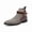 Beige, variant on Men's Fashion Hybrid Ankle Boots - Pointed Toe Leather & Textile Slip-On Booties with Side Buckle - Modern Dress Shoes for Office & Party