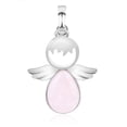 thumbnail image 1 of Pendentifs Quartz Rose Anges Féeriques Pendentif pour Colliers Femmes Filles Bijoux, 1 of 6