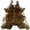 Medium Brindle, variant on Bowery Hill Transitional Natural Dark Brindle Full Skin in Dark Brown