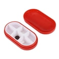 thumbnail image 2 of Unique Bargains 1 Pc 6 Grids Capsule Type Pill Case Portable for Travel Red, 2 of 6