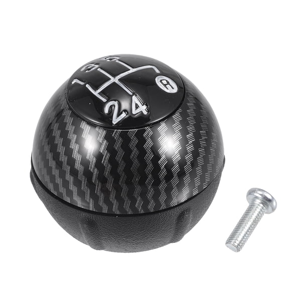 Pomo de cambio de marchas Unique Bargains 5 velocidades para Fiat 500 500C 2007-2018 plástico negro