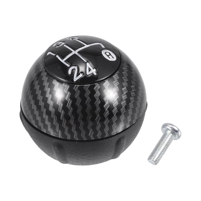 Pomo de cambio de marchas Unique Bargains 5 velocidades para Fiat 500 500C 2007-2018 plástico negro