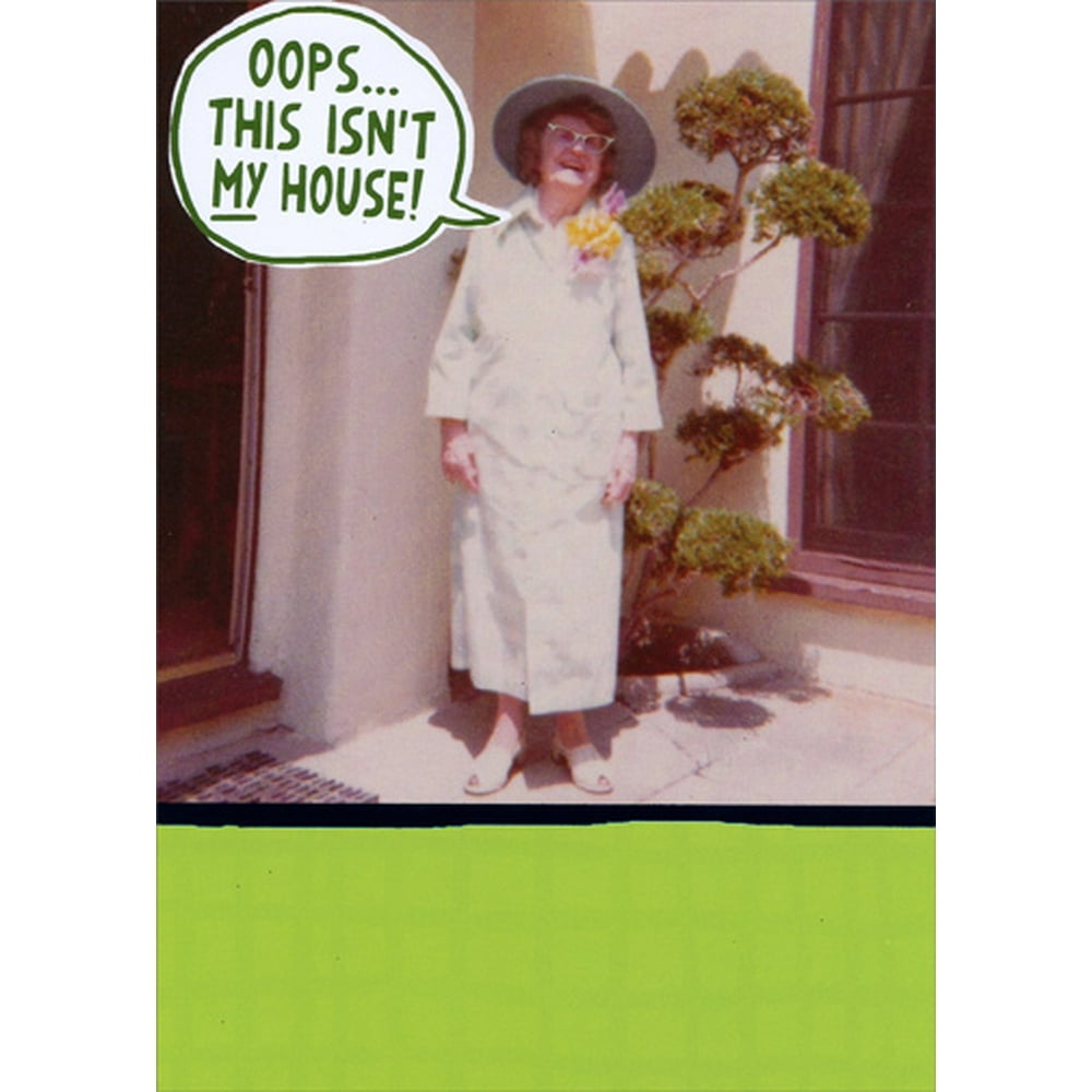 Recycled Paper Greetings Not My House Funny Birthday Card for Her