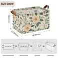 thumbnail image 7 of Yayeee Foldable Storage Basket for Shelves with Handles Set of 2 Waterproof Cloth Bins, Floral Design, 7 of 7