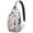 Dog and Nature, variant on Rainbow Unicorn Galaxy Sling Backpack with Mystical Forest Theme, Cute Fantasy Cartoon Crossbody Bag for Women Women Travel