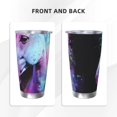 thumbnail image 3 of Cauagu Rainbow Spotted White Horse Pattern 20oz Tumbler,Stainless Steel Vacuum Insulated Tumbler with Lid Insulated Coffee Mug Thermal Cup with Splash Proof Sliding Lid-Straw Three-piece Set, 3 of 8