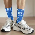 thumbnail image 3 of Funny Baseball Novelty Print Crew Socks for Men Women Comfortable Athletic Socks for Sports Christmas Holiday Gifts, 3 of 6