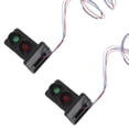 thumbnail image 3 of Miangastore Feu de Signalisation de Chemin de Fer Noir 2 Pcs 0.79x0.51x0.51 Po, 3 of 8