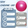 thumbnail image 4 of BESTSKY Exercise Ball,21.65in Excersing Ball,Anti-Slip Yoga Ball For Pregnancy,Pink, 4 of 7