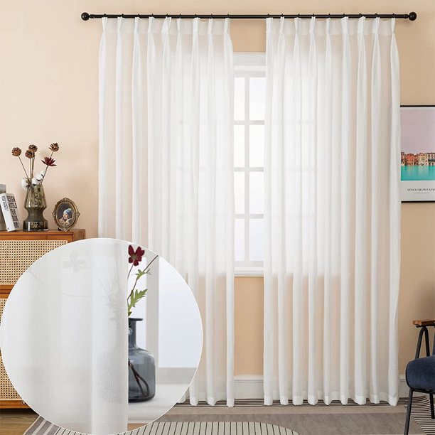 White Pinch Pleated Curtains & Drapes
