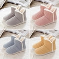 thumbnail image 5 of Monfince Winter Womens Warm Knitted High-tops Bootie Slippers Fluffy Plush Indoor Outdoor Shoes Comfy House Slippers Soft Sole Slippers, 5 of 6
