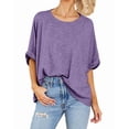 thumbnail image 3 of Sherrylily Women Tops Oversized T-Shirt Short Sleeve Loose Casual Shirts Summer Tee S-2XL, 3 of 6