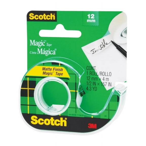 8 Pc, Scotch Magic 1/2 In. W X 12.5 Yd L Tape Clear