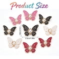 thumbnail image 2 of 8 Sets Pant Waist Tightener Topboutique Butterfly Jean Buttons Pins Adjustable Buttons Pins for Loose Jeans Reusable Waist Tightener Metal Butterfly Brooch for Clothing Dresses Skirts, 4 Colors, 2 of 5