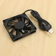 thumbnail image 4 of 80mm 5V USB Fan 80mm 8cm 8015 Brushless DC Cooling Fan PC Computer Router Case Fan Cooler 2Pcs, 4 of 7