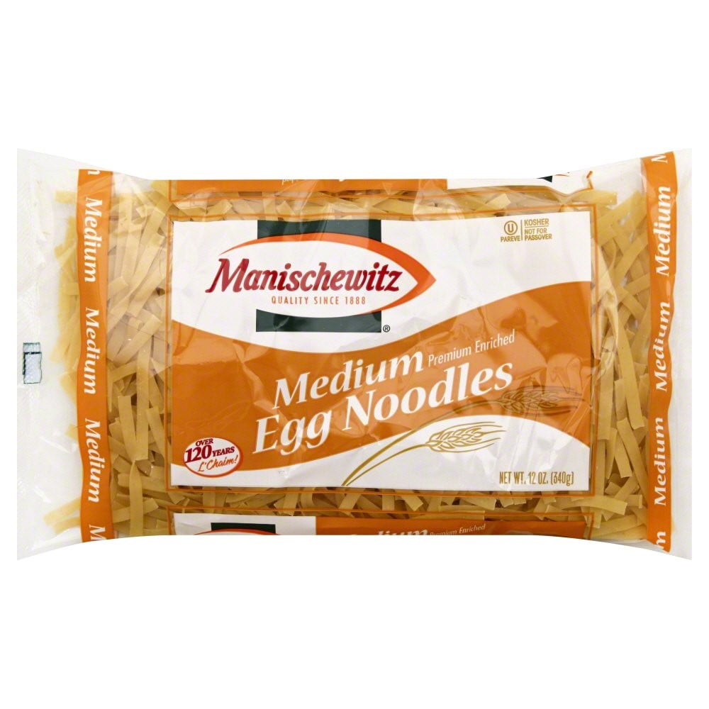 Manischewitz Medium Egg Noodles, 12 Oz, 12 Pack