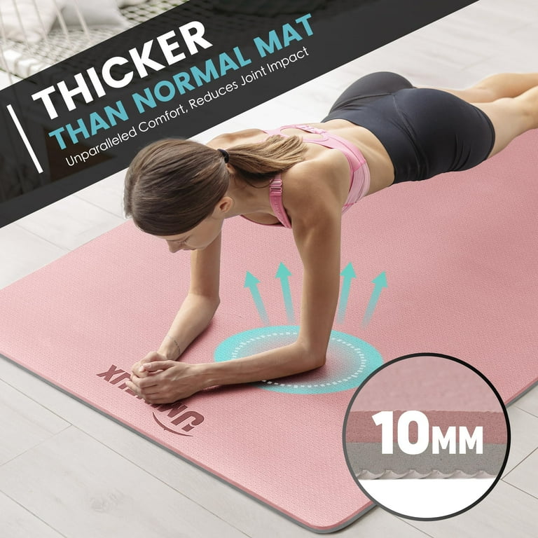 Yoga Mat for Men and Women 2/5 Inch Extra Thick All-Purpose TPE