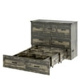 thumbnail image 6 of Noble House Murphy Bed Cabinet Full Size with Charging port, Multi-Functional Foldable Bed with 1 Large Storage Drawer,Rustic Gray, 6 of 12