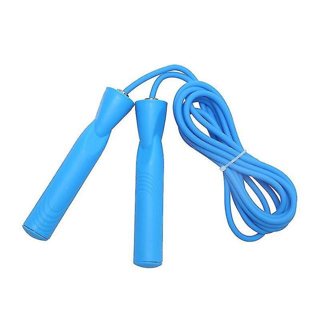 Juguete azul de la cuerda que salta para los niños, manija plástica de la cuerda que salta