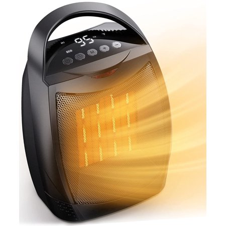 

Space Heater 2022 Upgraded 1500W Quite Portable Heater with Timer 4 Modes Overheating & Tip-Over Protection 1s Fast Heating ETL Listed Small Electric Heater for Indoor Use Bedroom Desk