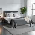 thumbnail image 4 of Ilios Innova | Base de Cama Matrimonial con Cabecera Moderna de Diseño Moderno, Estructura Reforzada Con Tapizado Color Negro, 4 of 9