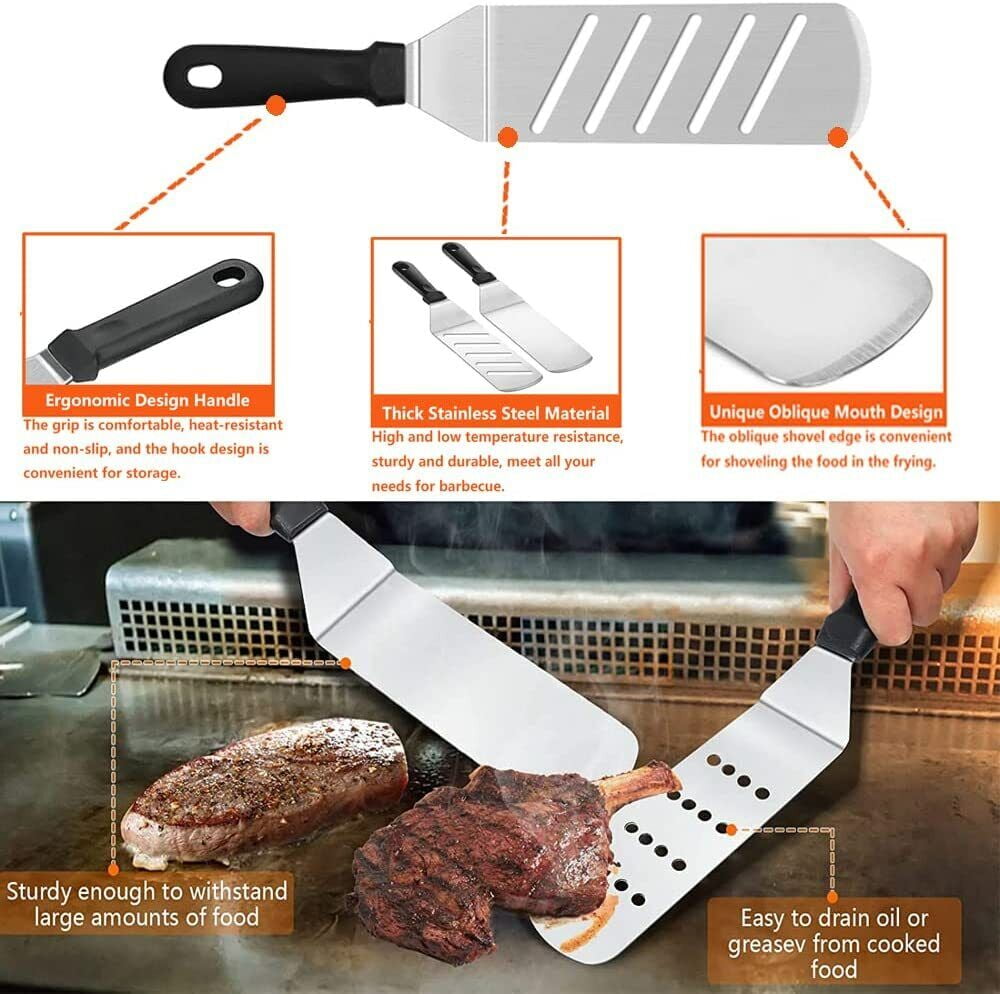SHANNA Blackstone Griddle Accessories Kit, 38 PCS Griddle Grill Tools Set for Outdoor Camping