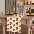 thumbnail image 2 of Table Runners 72 Inches Long Dress Scarves, Cute Ladybugs Farmhouse Kitchen/Dining Table Runner, Coffee Tablerunners, Spring Botanical Leaves Beige 14x72 Inch, 2 of 9