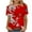 L, variant on Women's Botanical Floral All-Over Print Crew Neck Short-Sleeve T-Shirt - Bold Vacation & Resort Casual Wear