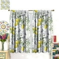 thumbnail image 5 of Boho Lemon Kitchen Curtains,Beautiful Watercolor Vintage Lemon Butterfly Rustic Farmhouse Print Blackout Rod Pocket Window Treatments Drapes for Bedroom Kitchen 42x54in, 5 of 6