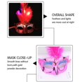 thumbnail image 5 of Feather Glow LED Mask Masquerade Masquerade Party Princess Feather Glow Mask Toys, 5 of 5