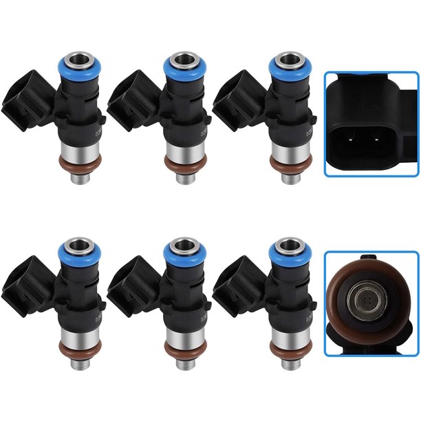 Fuel Injectors ECCPP 6pcs 4 Holes Fuel Injector Kit 0280158091 fit for