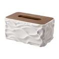 thumbnail image 1 of Elegante y moderno porta servilletas rectangular para encimera de cocina. Blanco, 1 of 8
