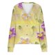 thumbnail image 5 of Cárdigan informal para mujer, chaqueta con botones estampados, abrigo de moda, blusa de poliéster para mujer, 5 of 5