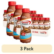(3 pack) Premier Protein Shake, Chocolate Peanut Butter, 30g Protein, 11.5 fl oz, 12 Ct