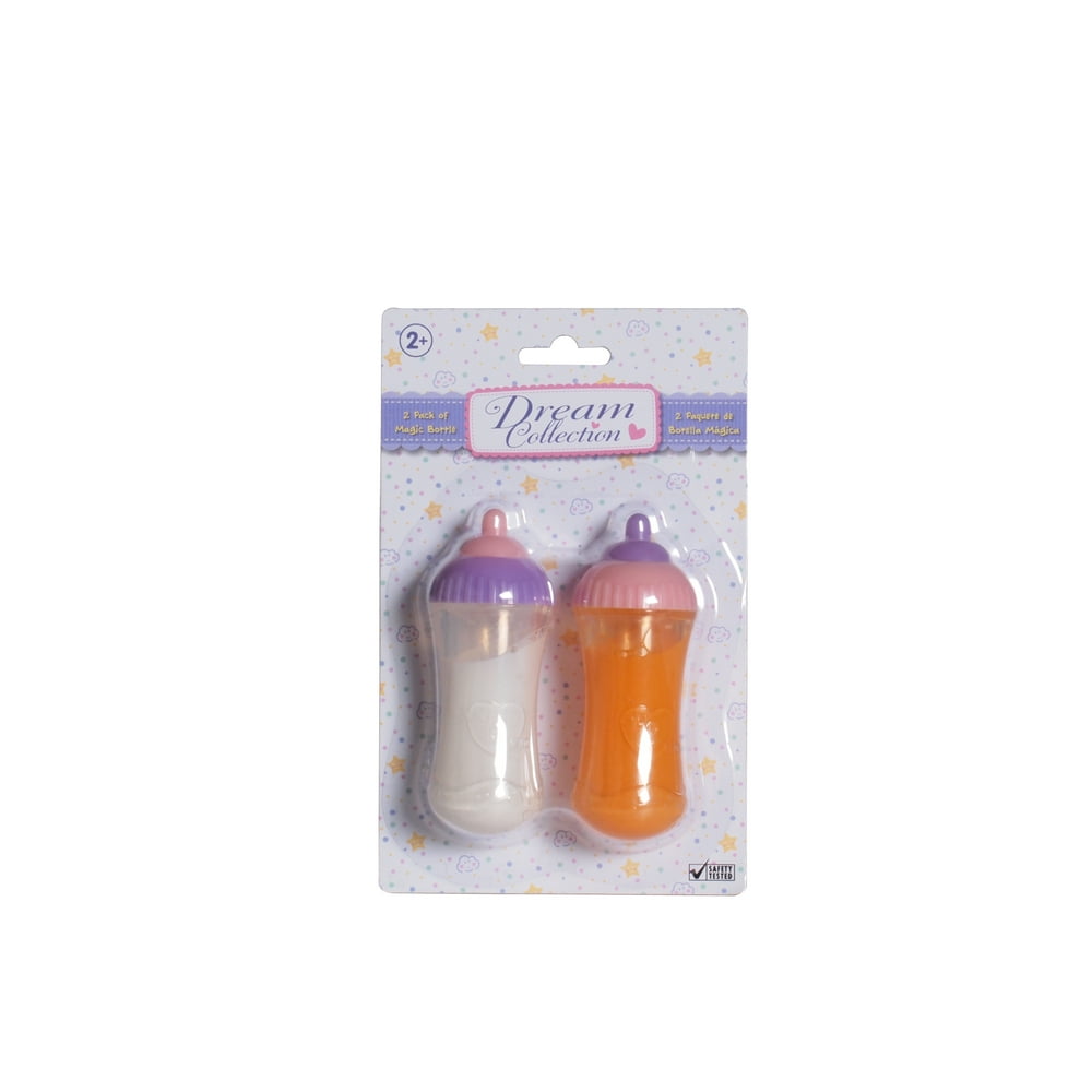 Dream Collection 2 Pack Magic Baby Doll Bottles