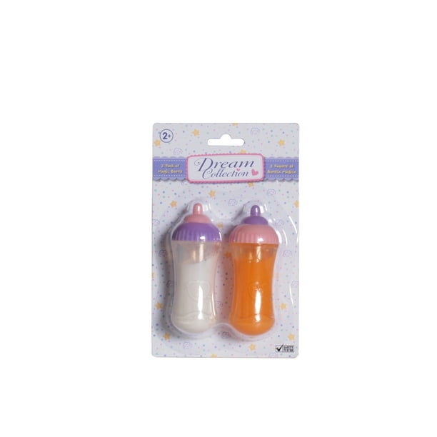 Dream Collection 2 Pack Magic Baby Doll Bottles