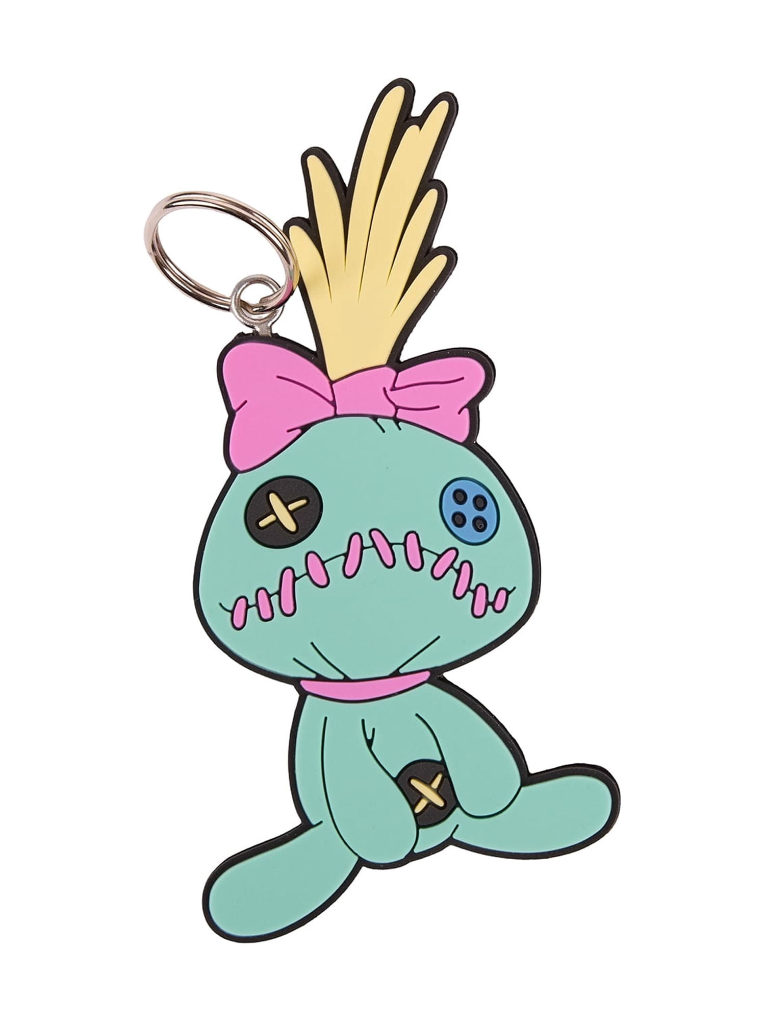 Disney Lilo & Stitch Girls 17" 2-Piece Backpack & Lunch Set with Scrump Keychain, Blue
